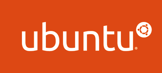 ubuntu logo with red background